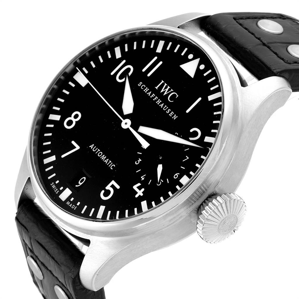 IWC Big Pilots Black Dial Automatic Steel Men's Watch IW500401 For Sale 2