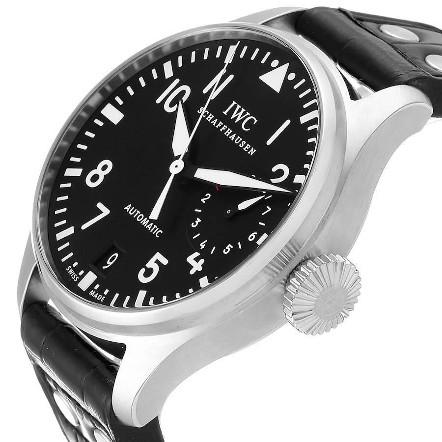 IWC Big Pilots Black Dial Automatic Steel Men’s Watch IW500401 1