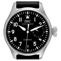 IWC Big Pilots Black Dial Automatic Steel Mens Watch IW500912 Box Card