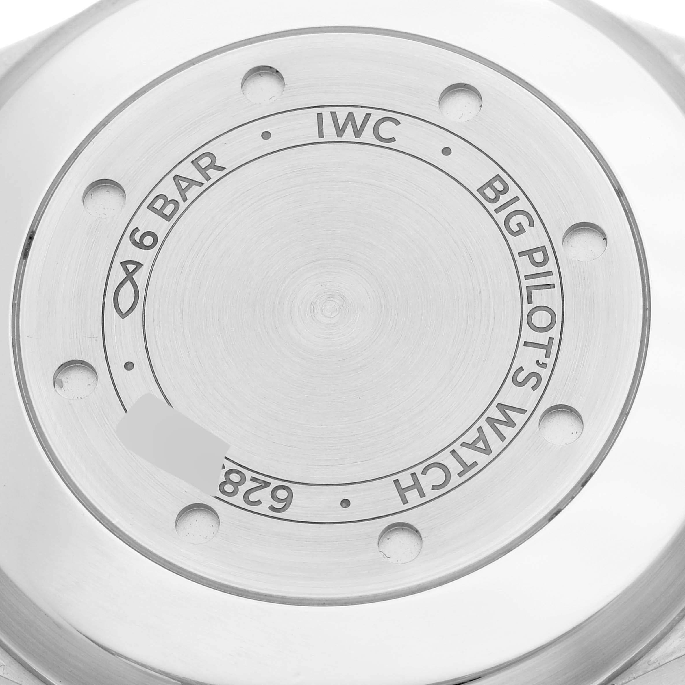 IWC Big Pilots 46mm Green Dial Automatic Steel Mens Watch IW501015 Box Card 1