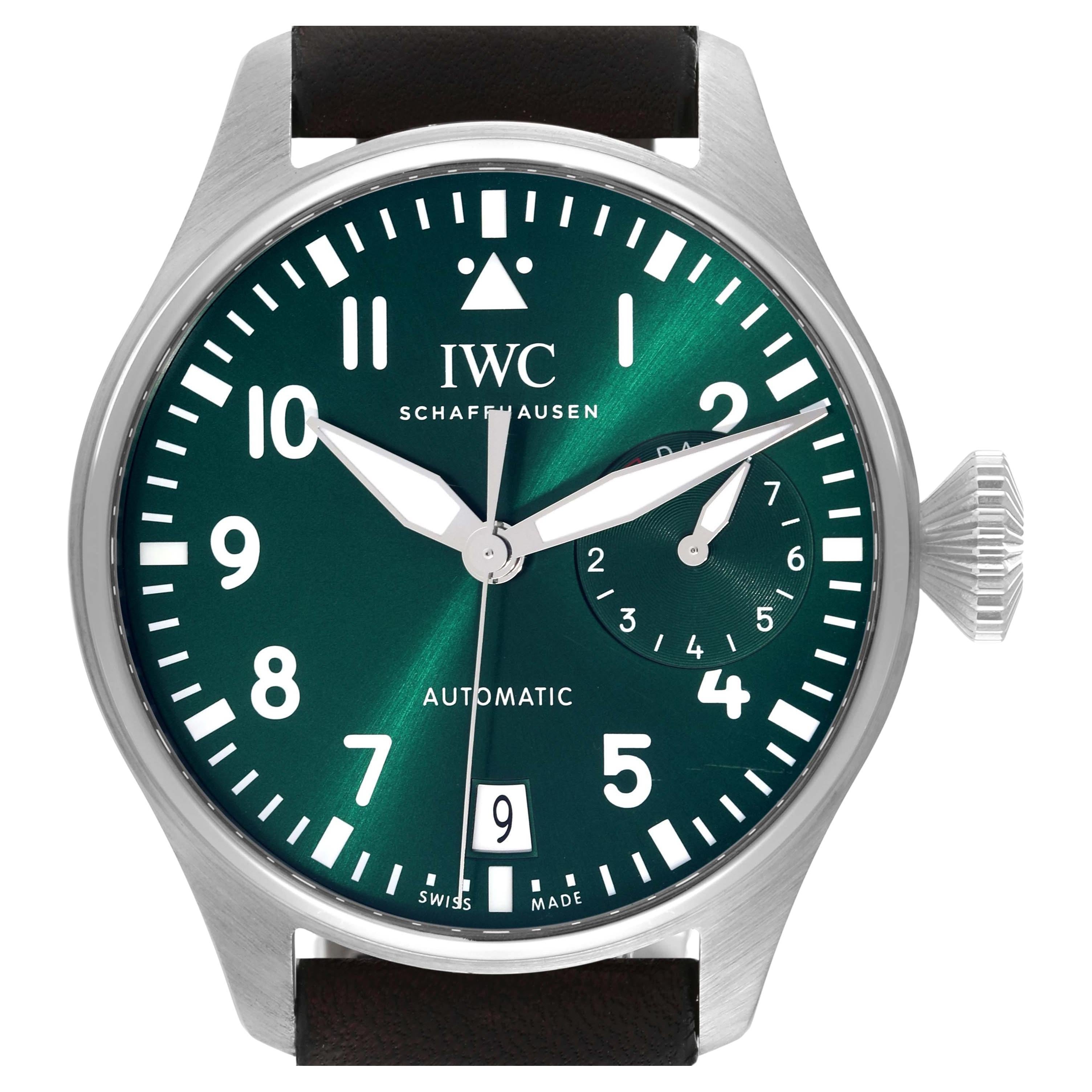 IWC Big Pilots 46mm Montre automatique en acier pour hommes IW501015 Boîte Card