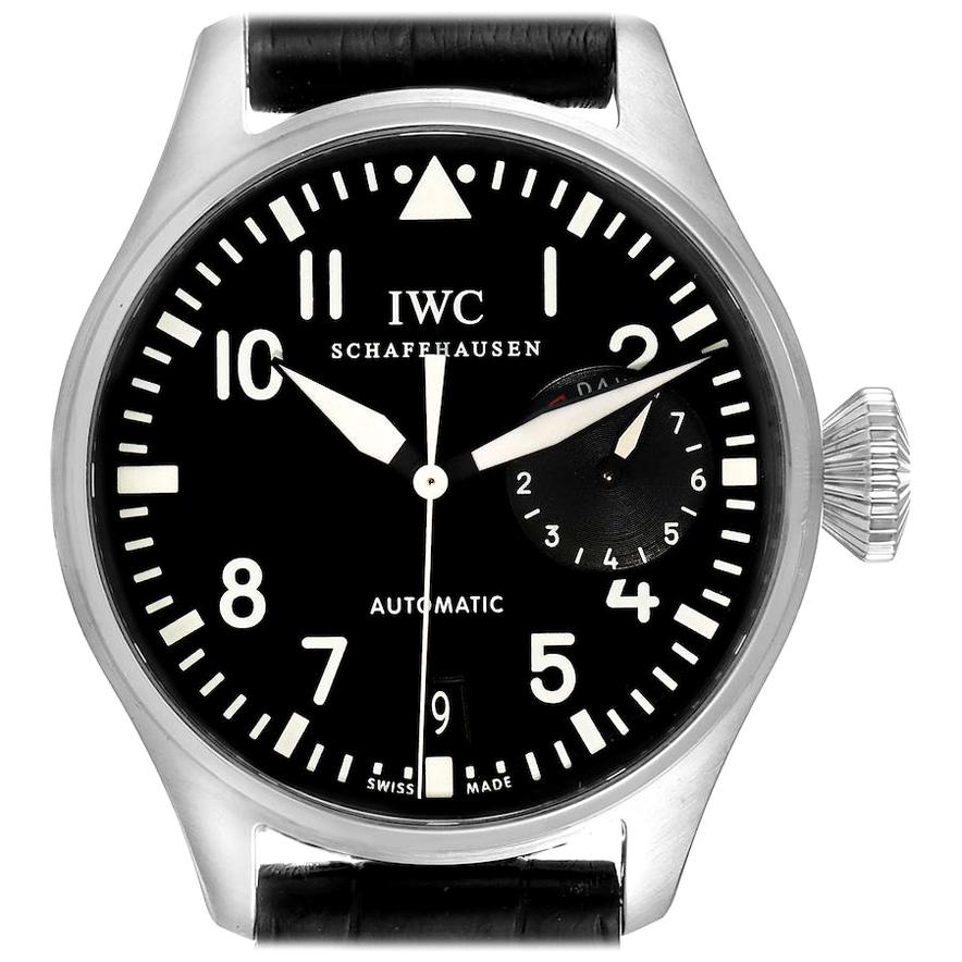 IWC Big Pilots Black Dial Automatic Steel Men’s Watch IW500401 For Sale