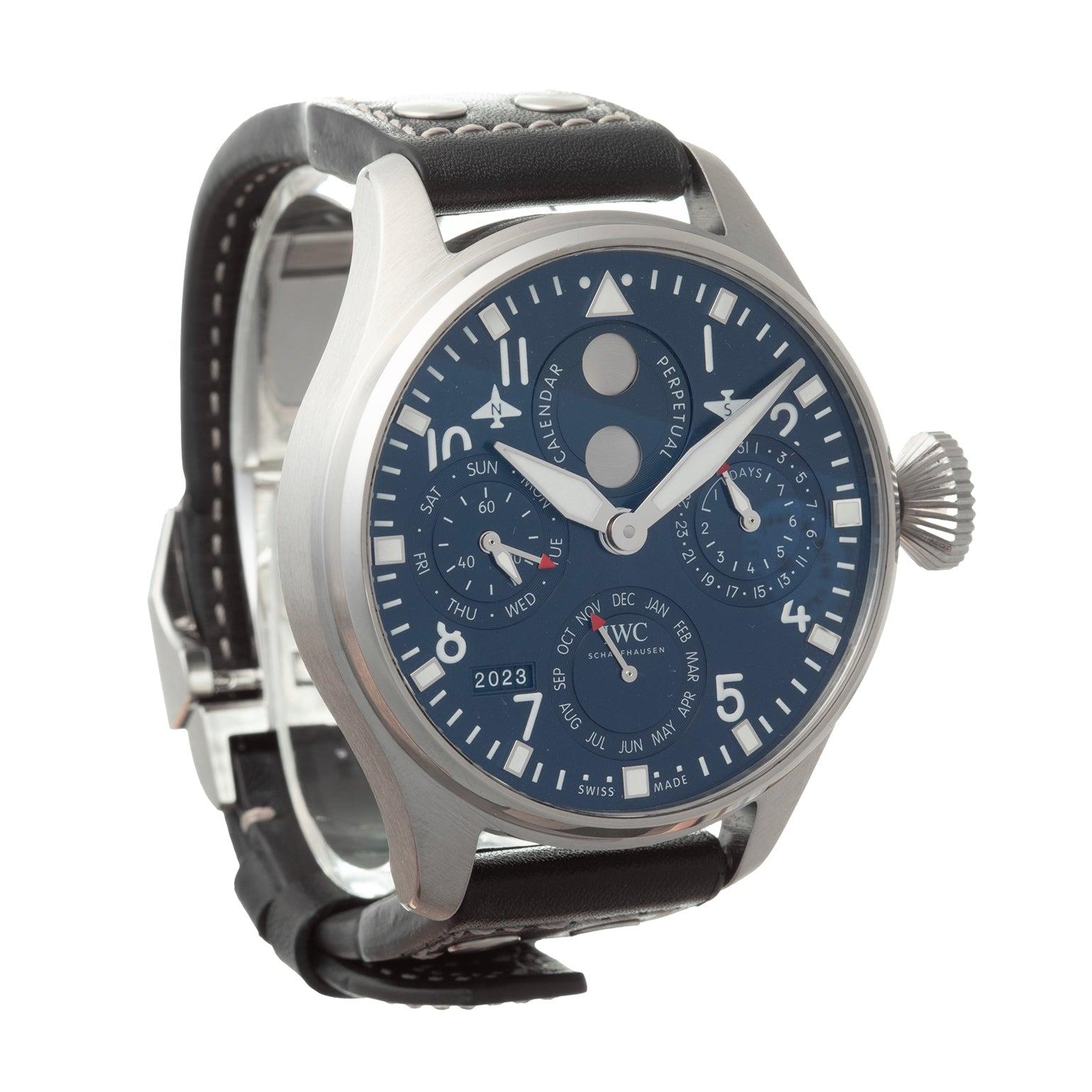 IWC Big Pilot's Watch Perpetual Calendar Ref. IW503605 In Excellent Condition For Sale In Palm Beach, FL