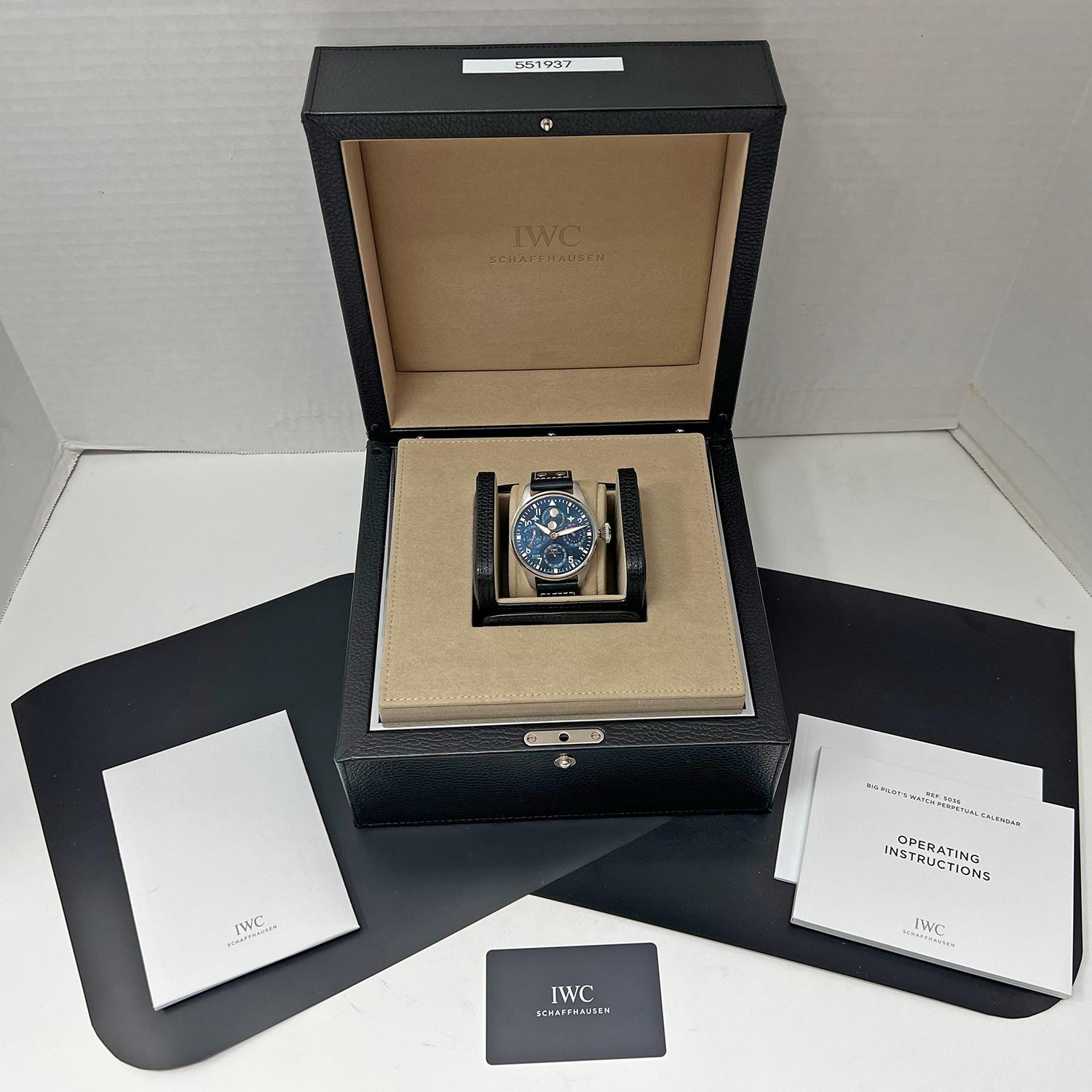 IWC Big Pilot's Watch Perpetual Calendar Ref. IW503605 For Sale 3
