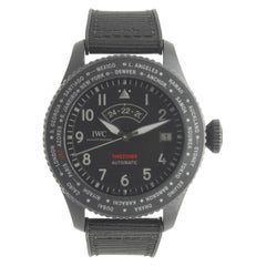 IWC Black Ceratanium Timezoner Top Gun