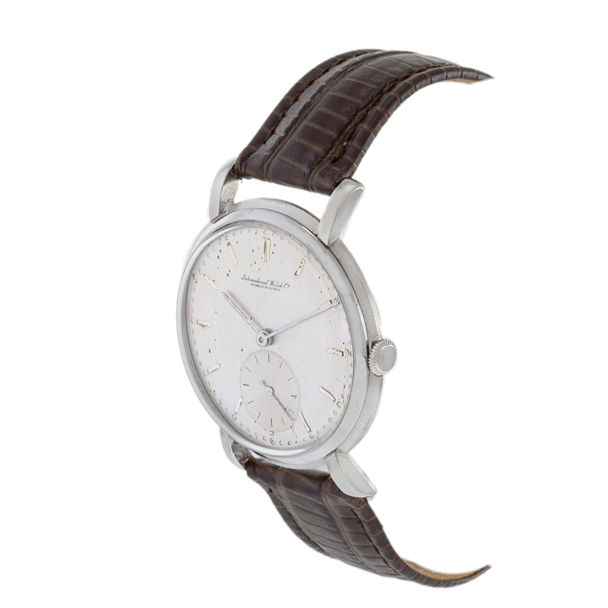 IWC Calatrava Stainless Steel 36mm In Good Condition For Sale In New York, NY