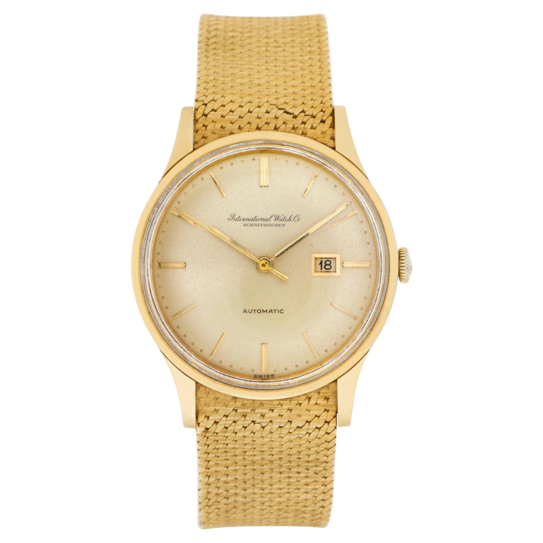 Iwc Classic 18k Yellow Gold Watch Ref. 709A For Sale