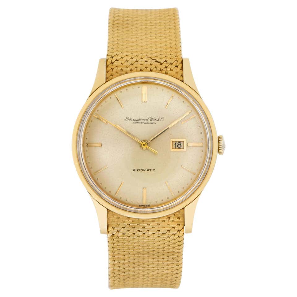 Iwc Classic 18k Yellow Gold Watch Ref. 709A For Sale at 1stDibs