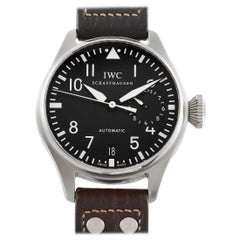 Used IWC Classic Big Pilot Black Dial Stainless Steel Watch IW500401