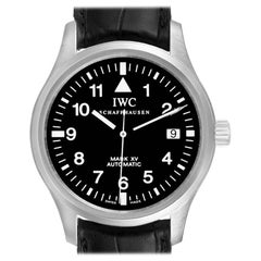 Stahl-Herrenuhr IWC Classic Mark XV mit schwarzem Zifferblatt IW325301 mit Papieren