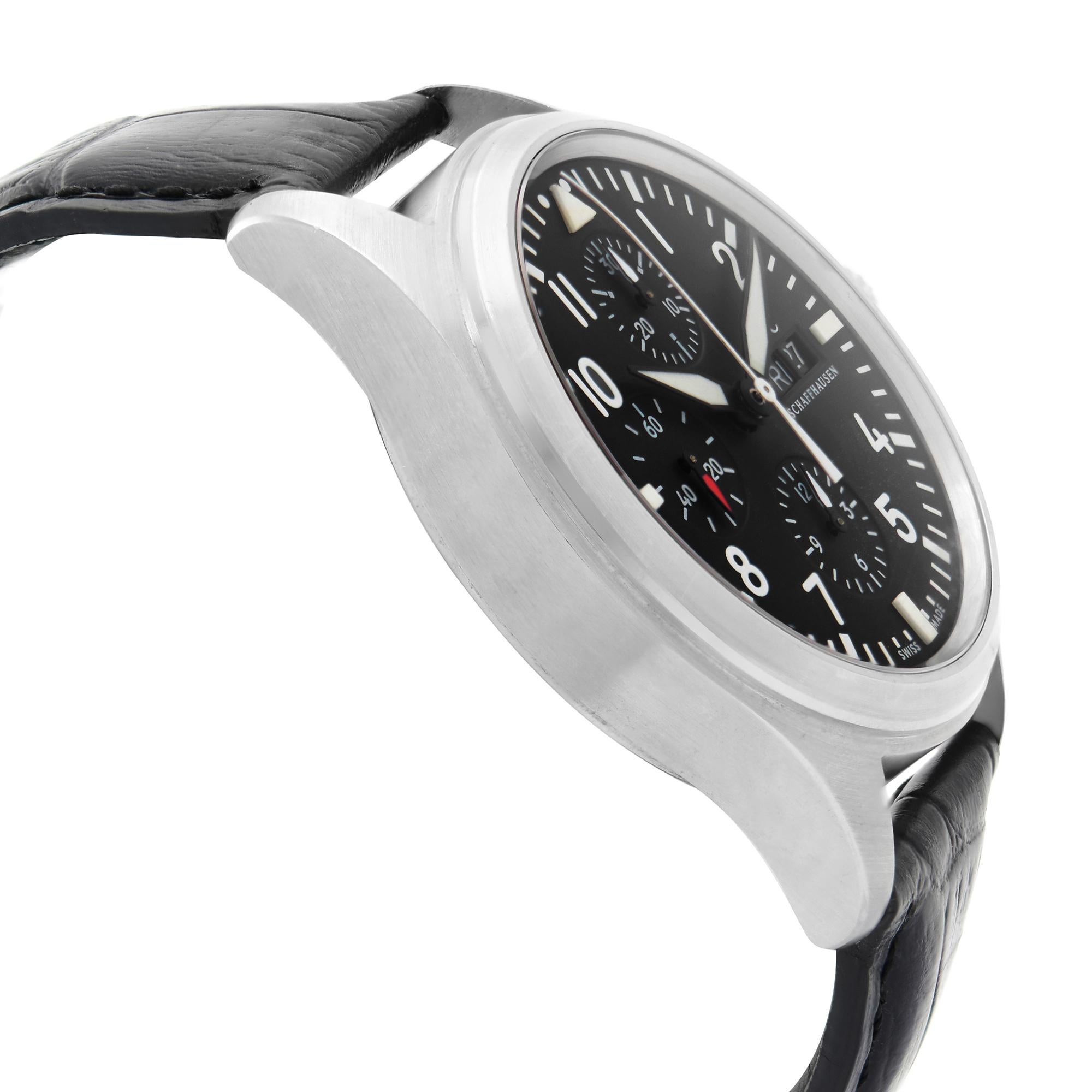 IWC Classic Pilot Day Date Steel Black Dial Automatic Men's Watch IW371701 1