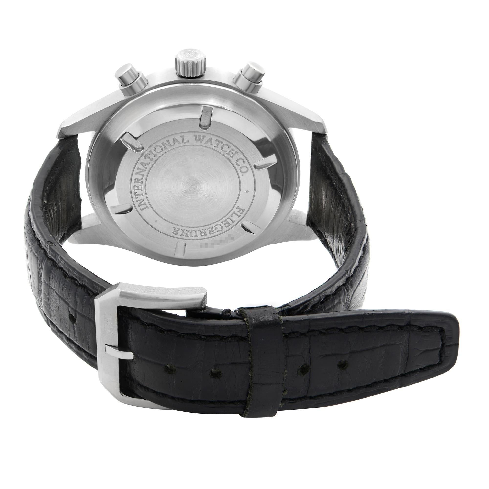 IWC Classic Pilot Day Date Steel Black Dial Automatic Men's Watch IW371701 2