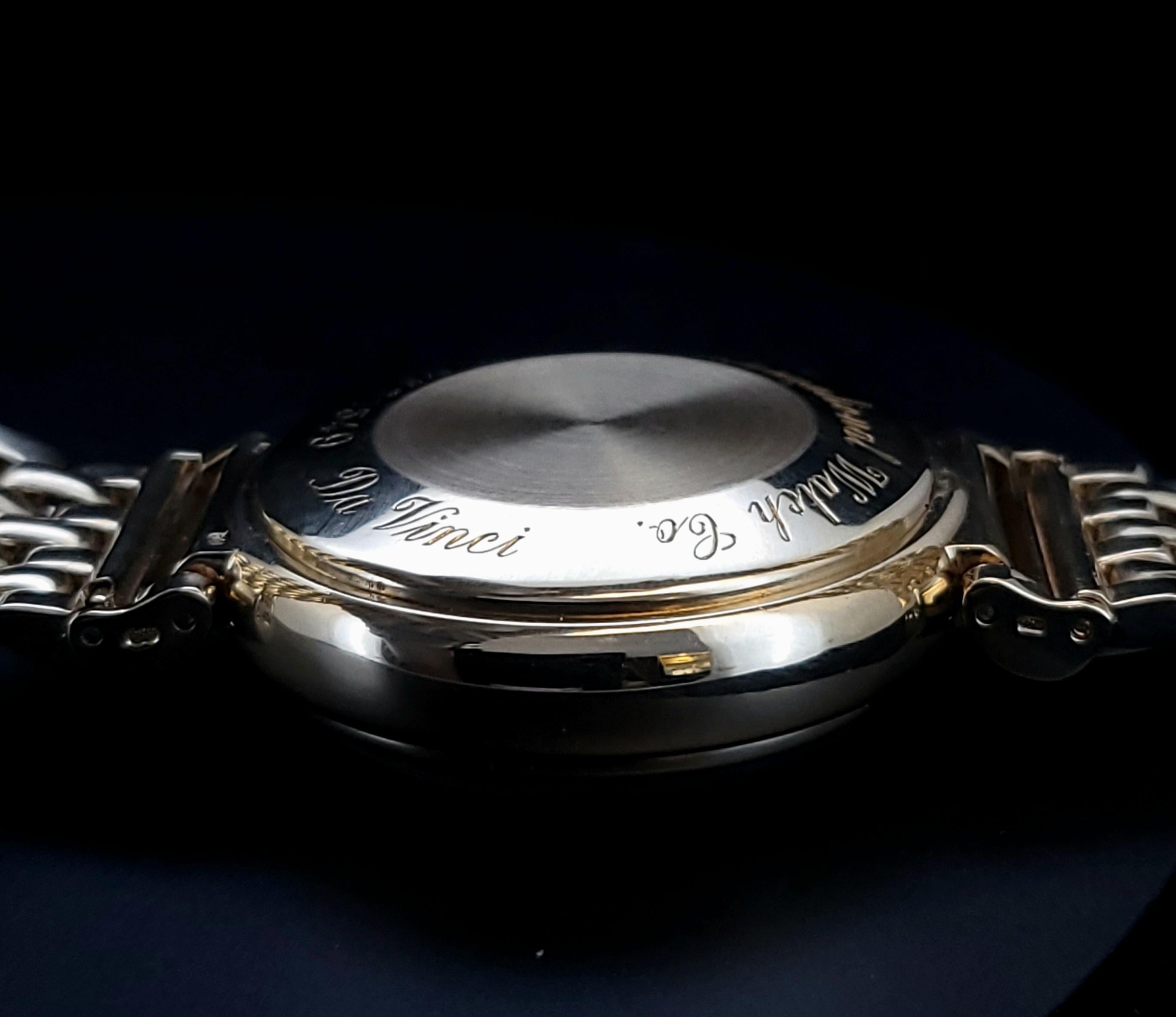 Orologio da polso da uomo IWC Da Vinci MOON PHASE CHRON Calendario Perpetuo YGOLD 18K 750 in vendita 3