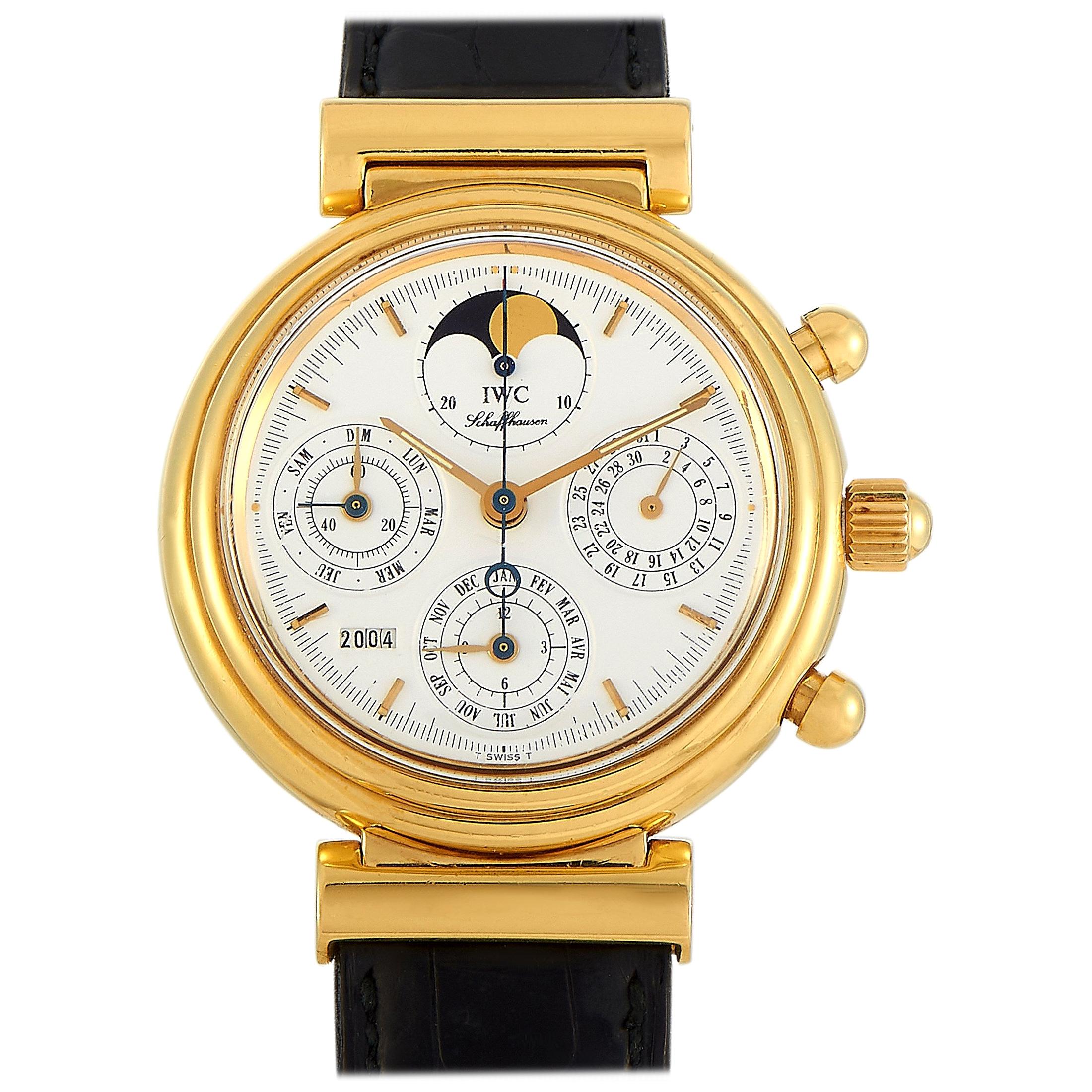 IWC Da Vinci Ewiger Kalender Chronograph Uhr 3750