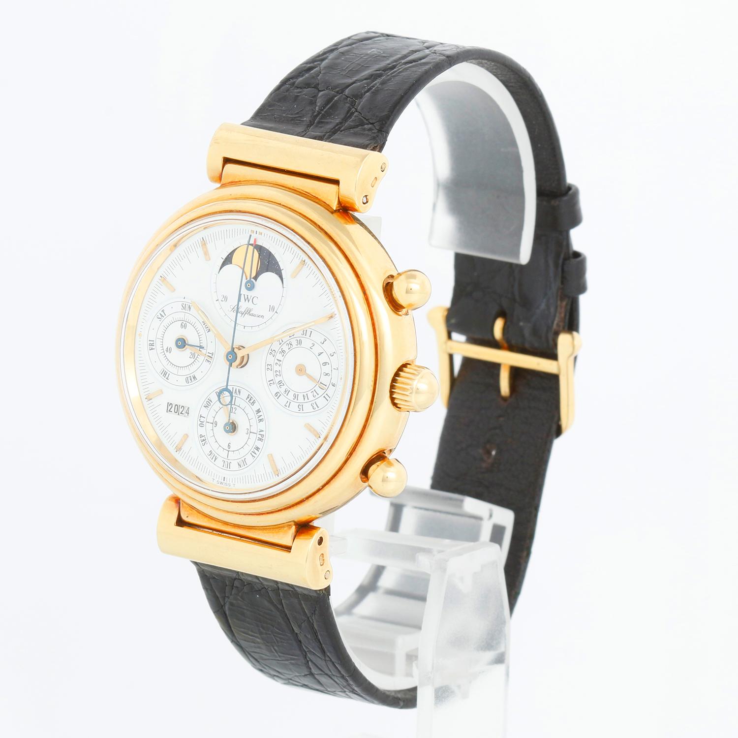 IWC Da Vinci  Perpetual Calendar Chronograph Yellow Gold Mens Watch IW375003 1