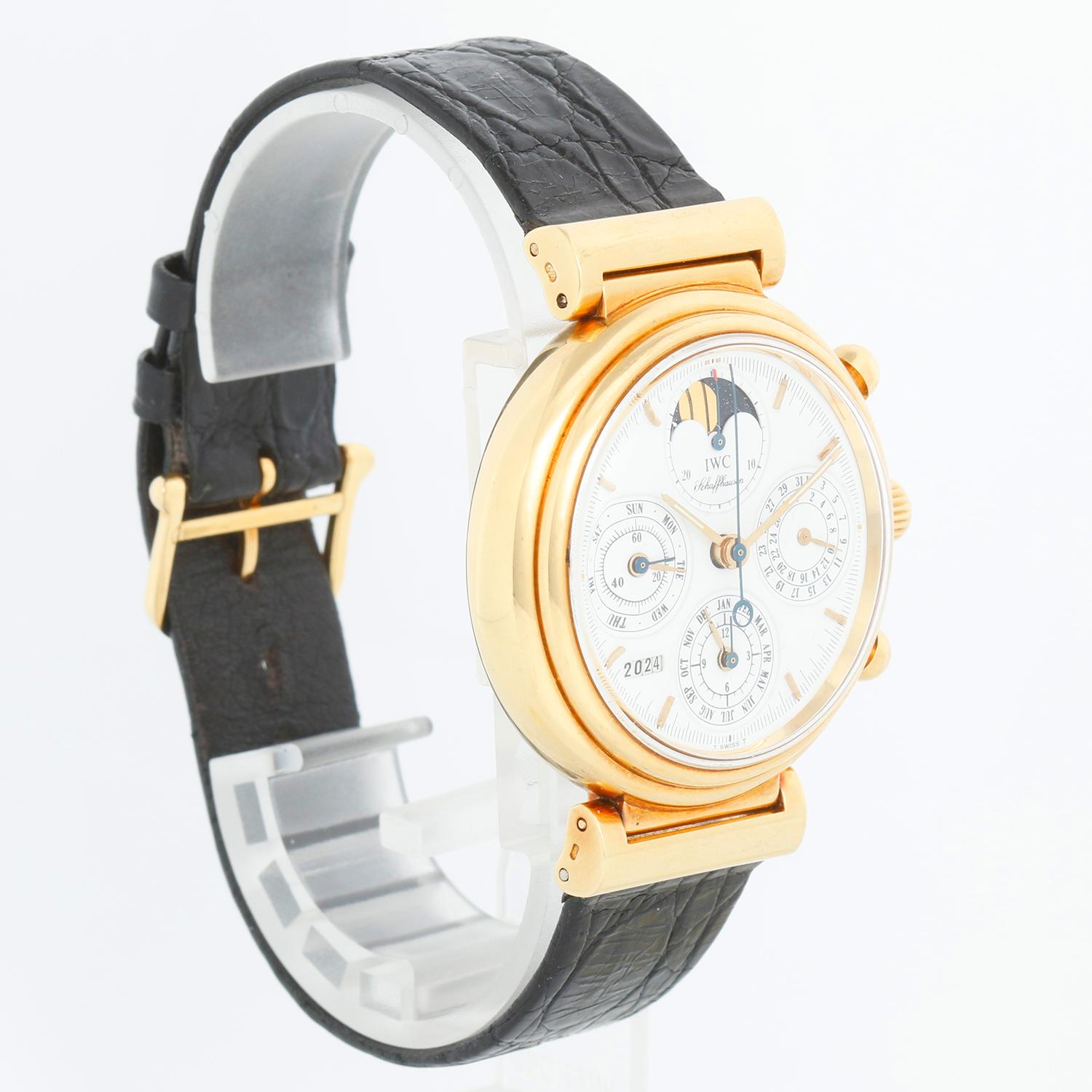 IWC Da Vinci  Perpetual Calendar Chronograph Yellow Gold Mens Watch IW375003 2