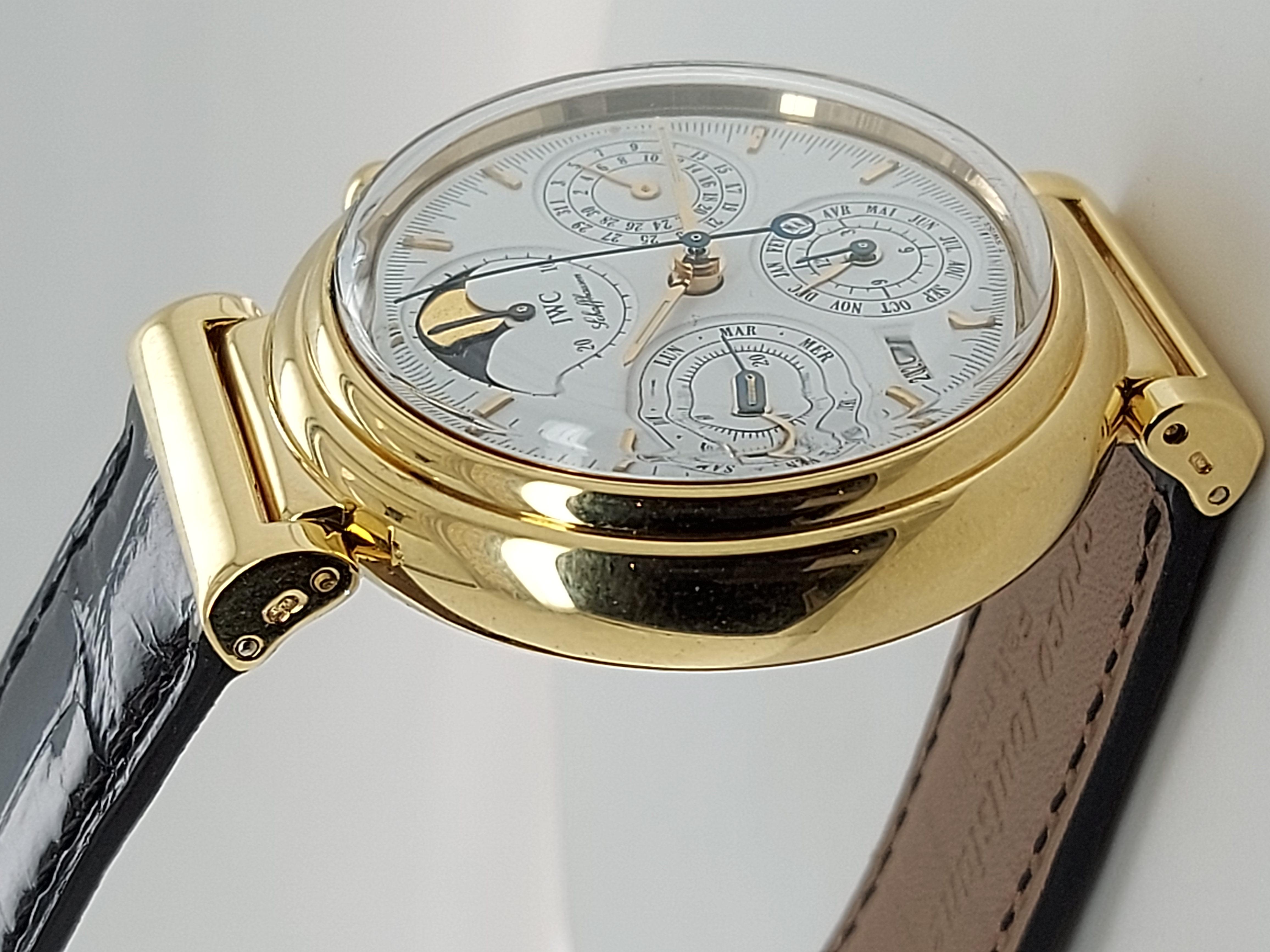 Women's or Men's IWC Da Vinci Perpetual Calendar IW3750, Automatic, 18 Karat Yellow Gold Case