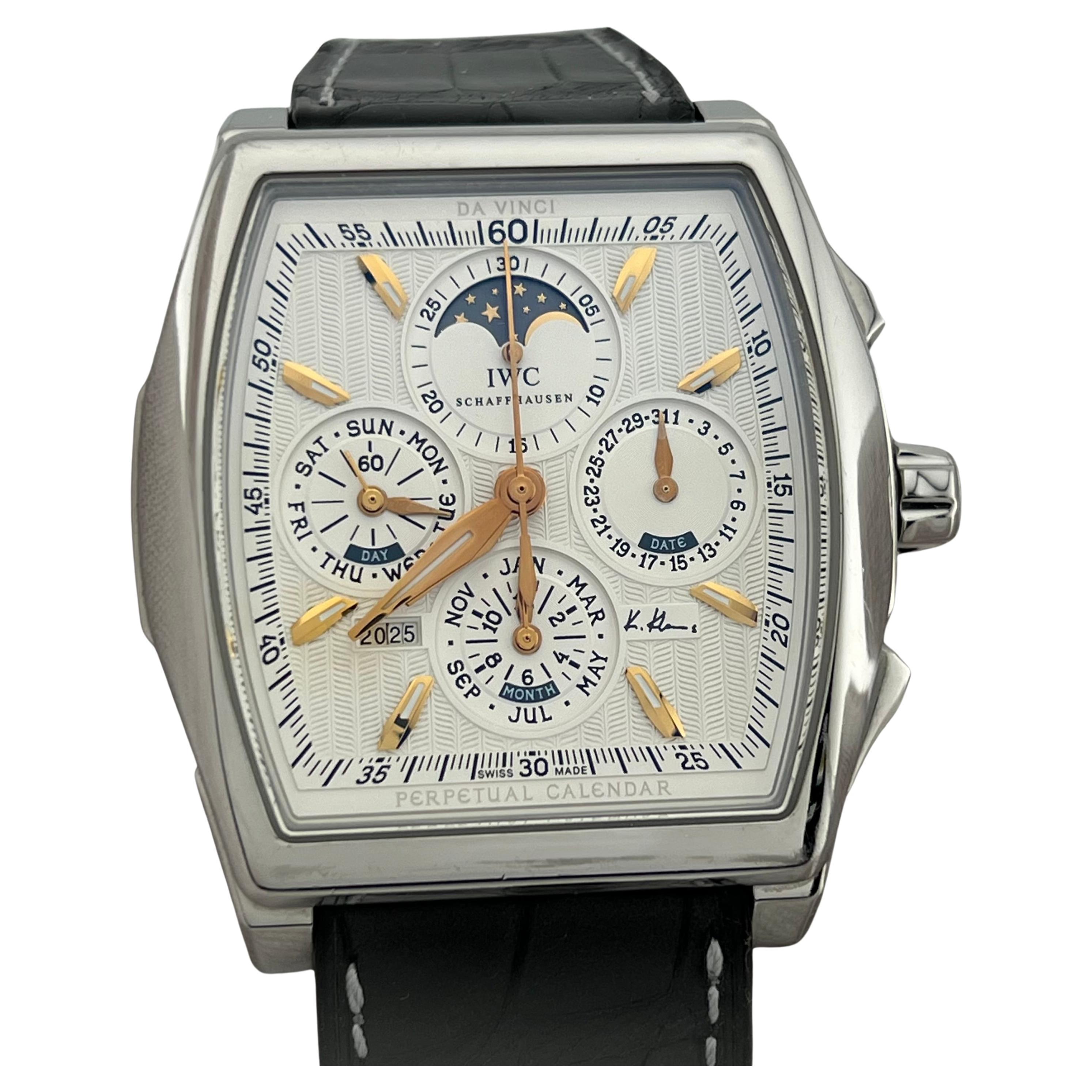 IWC Da Vinci Perpetual Calendar IW376207 Kurt Klaus Edition Steel Box Paper