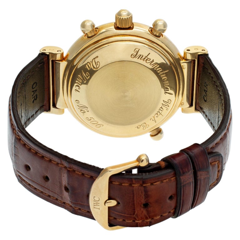IWC Da Vinci Perpetual Calendar Rattrapante in 18k Yellow Gold, Ref