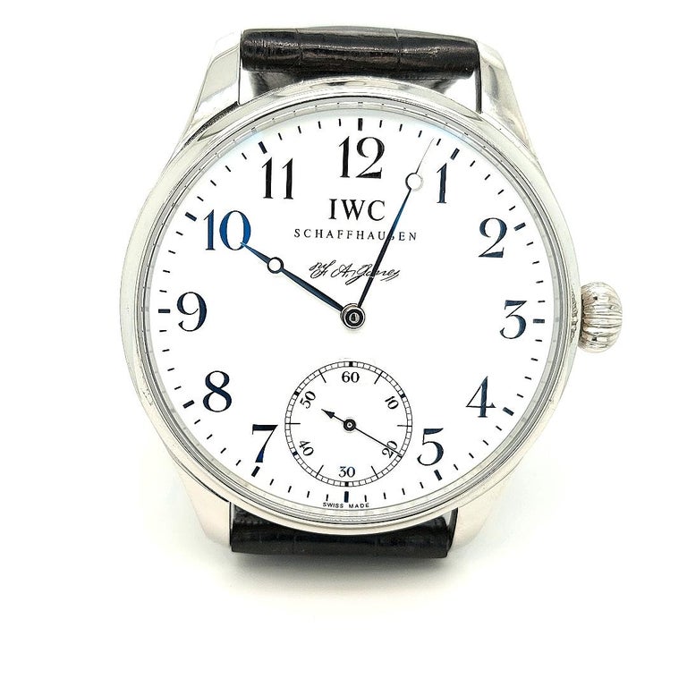 Modern IWC F.A.Jones Portuguese Platinum Limited Edition Wristwatch, IW544202 For Sale