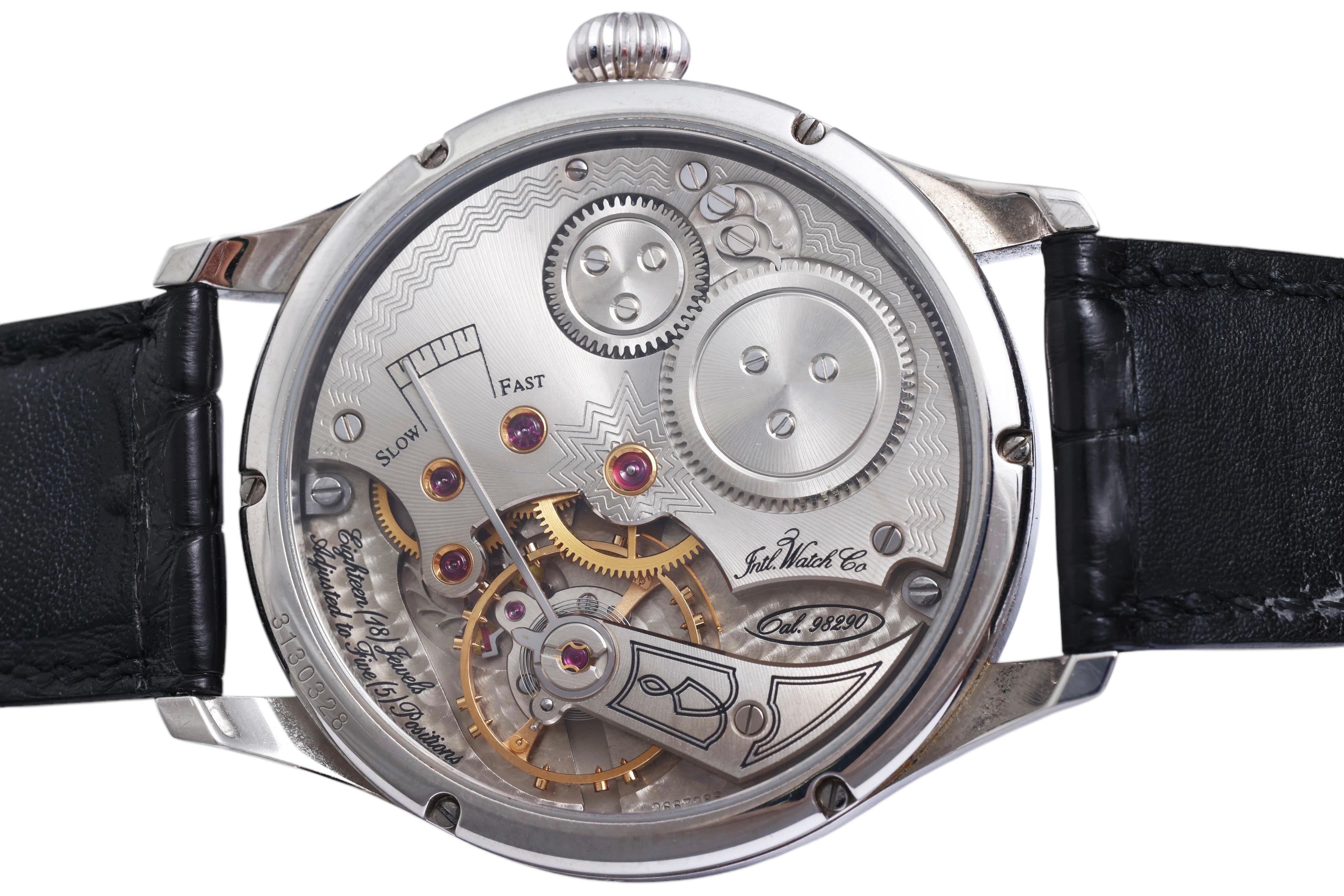 IWC F.A.Jones Portuguese Platinum Limited Edition Wristwatch, IW544202, Full Set For Sale 8