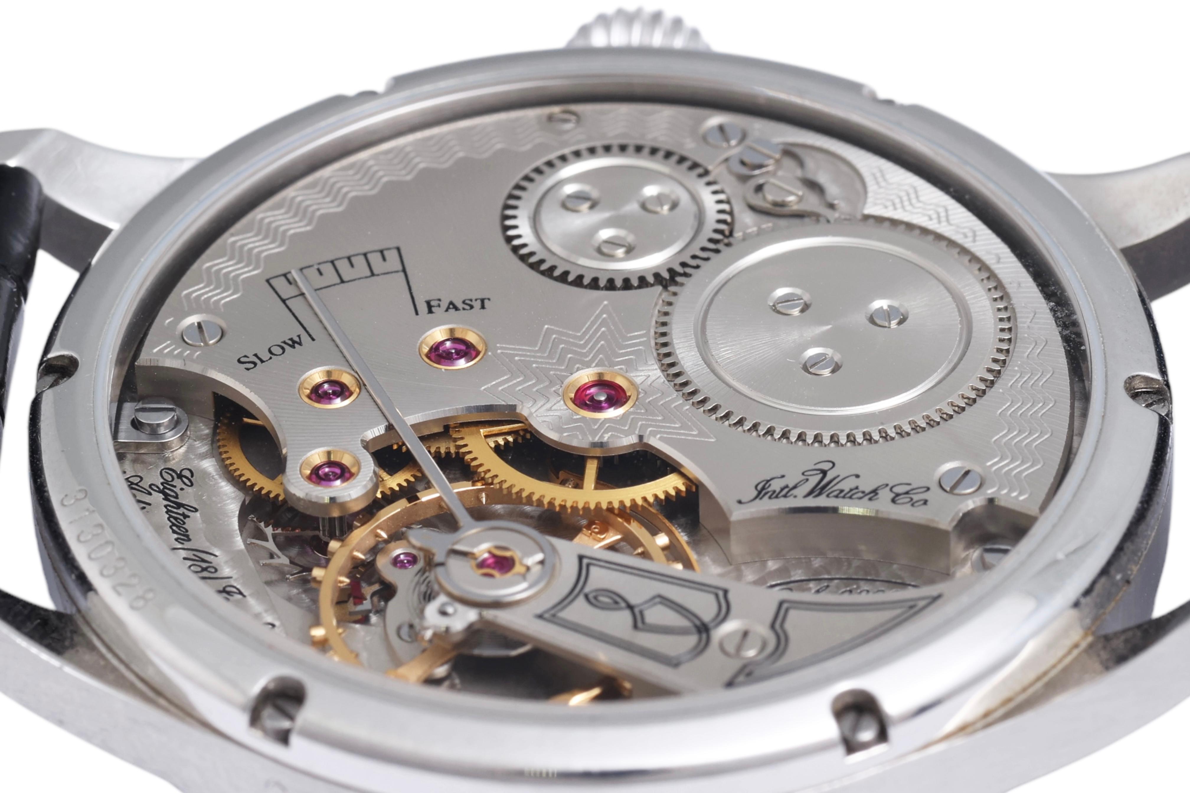 IWC F.A.Jones Portuguese Platinum Limited Edition Wristwatch, IW544202, Full Set For Sale 9