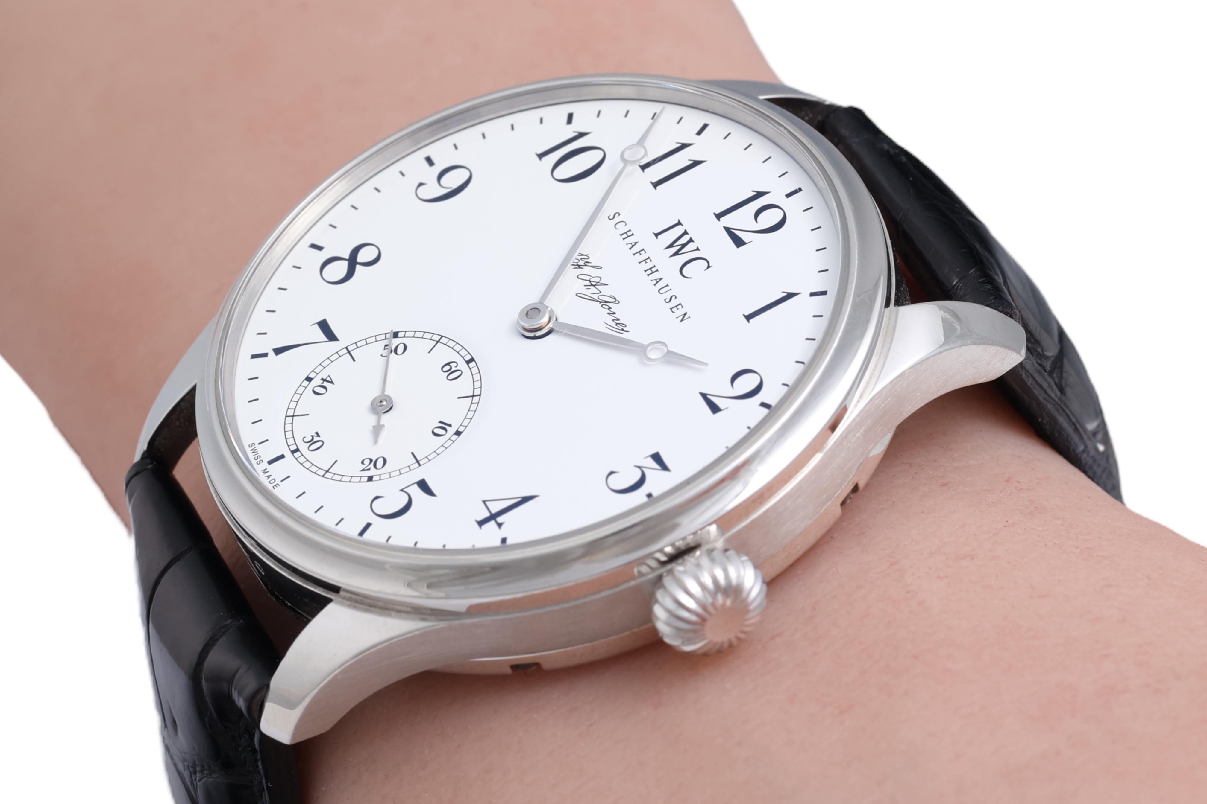 Orologio da polso IWC F.A.Jones Portoghese in Platino in Edizione Limitata, IW544202, Set Completo in vendita 12