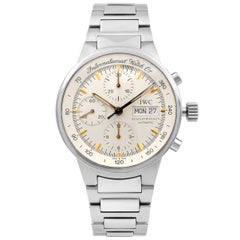 IWC GST Aquatimer Steel Silver Stick Dial Day Date Automatic Mens Watch IW370713