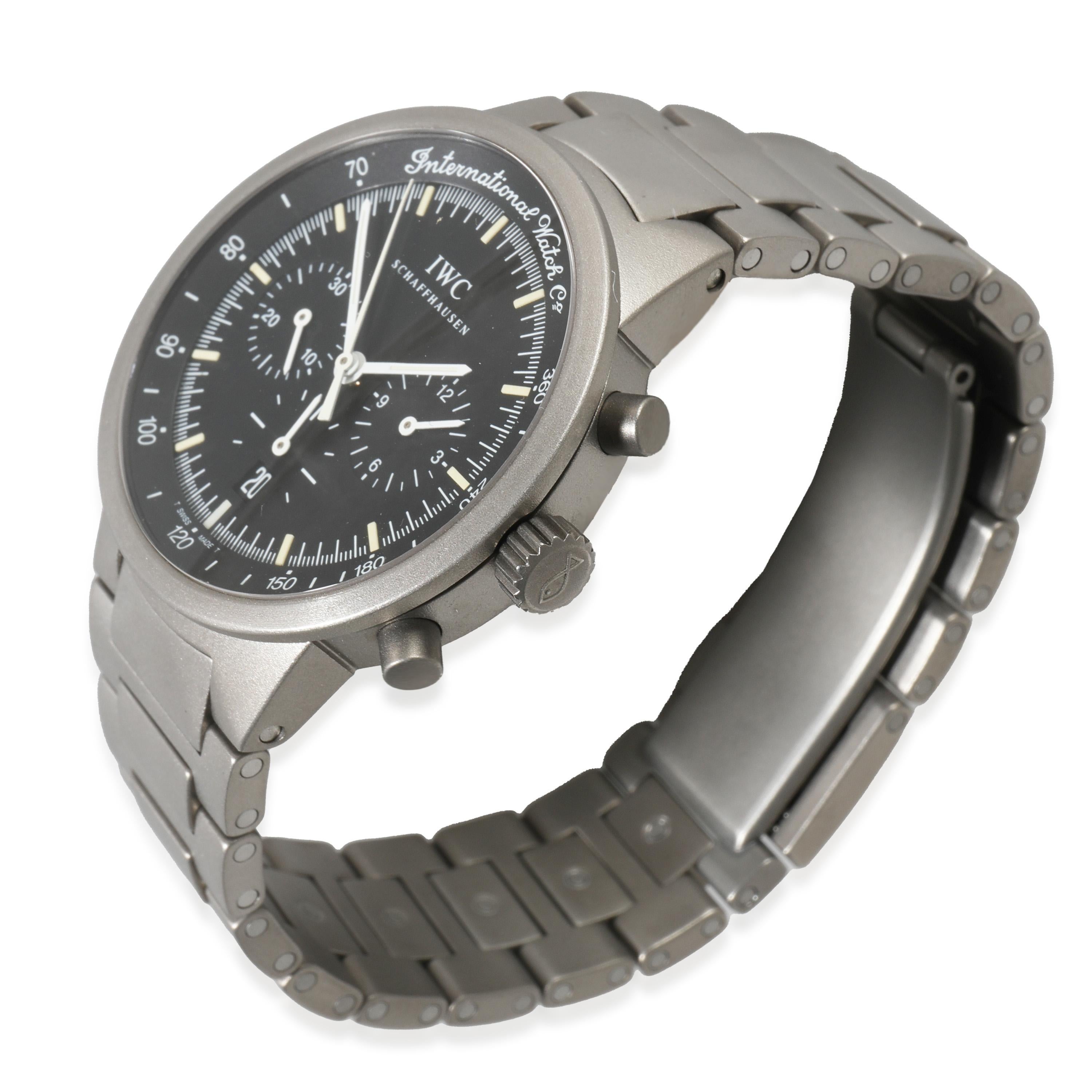 IWC GST Chrono IW372701 Unisex Watch in  Titanium In Excellent Condition In New York, NY