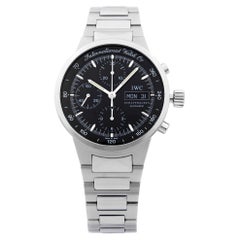 IWC GST Day-Date Stainless Steel Black Dial Mens Automatic Watch IW370708