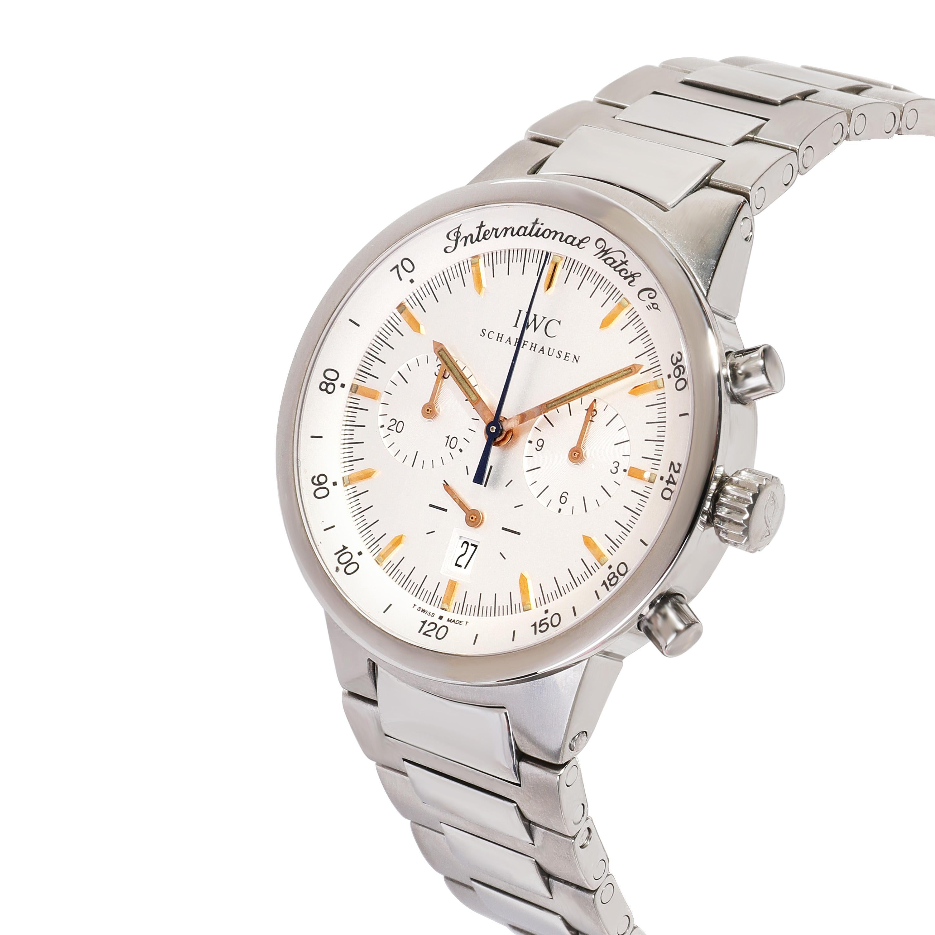 IWC GST IW372703 Men's Watch in  Stainless Steel In Excellent Condition For Sale In New York, NY
