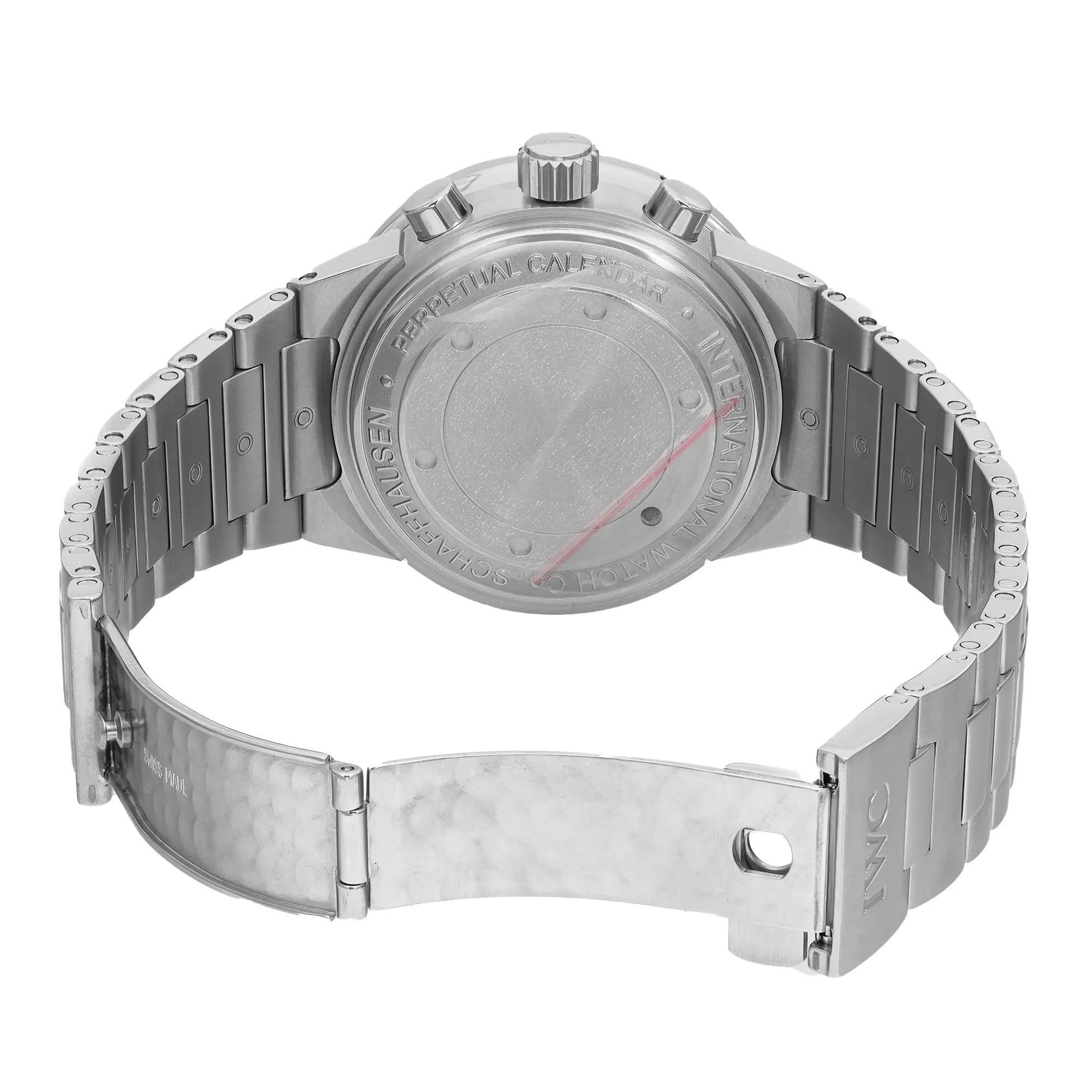 IWC GST Perpetual Calendar 43mm Steel Silver Dial Mens Watch IW3756-07 1