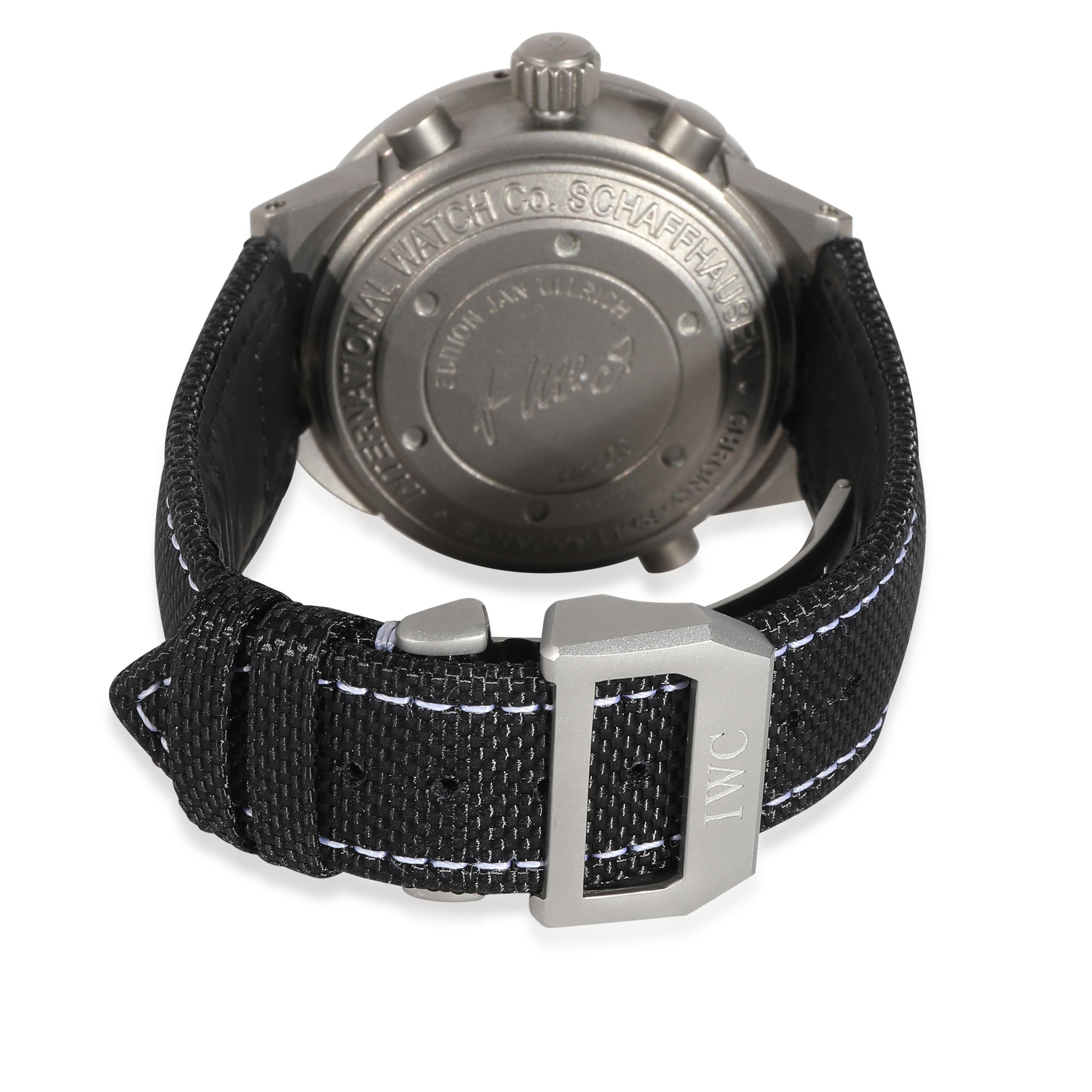 PRIMARY DETAILS
Brand: IWC
Model: GST Rattrapante
Country of Origin: Switzerland
Movement Type: Mechanical: Automatic/Kinetic
Year of Manufacture: 2000-2009

CASE DETAILS
Case Shape: Round
Case Height (mm): 17.00
Bezel Type: Smooth
Case Material:
