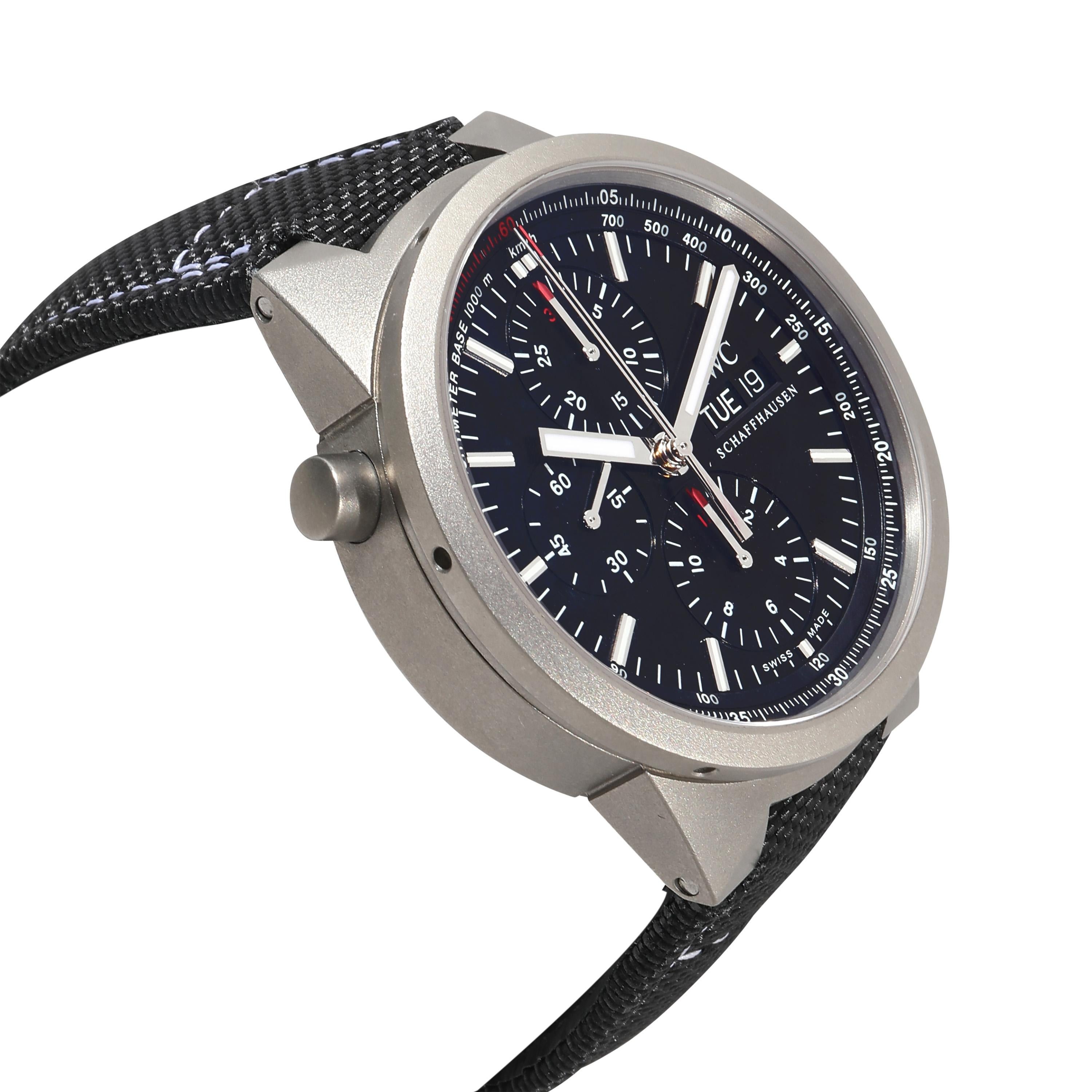 IWC GST Rattrapante IW371537 Men's Watch in  Titanium In Excellent Condition In New York, NY