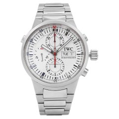 IWC GST Split Second Chronographe Montre automatique pour hommes avec cadran blanc en acier IW371523