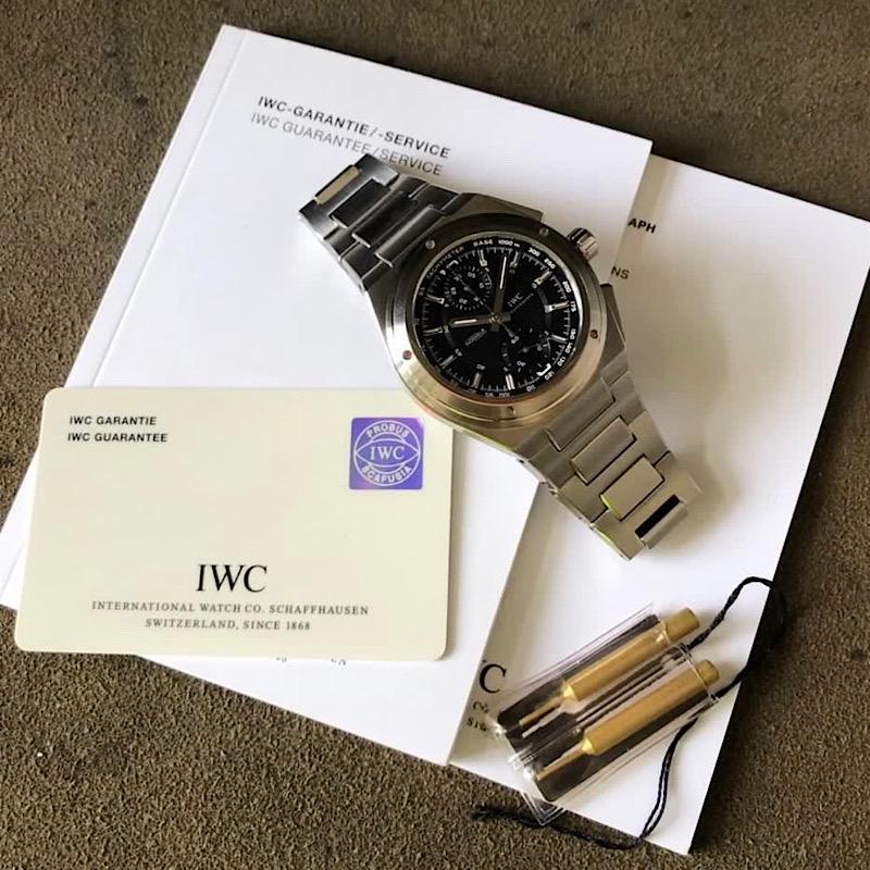 IWC Ingenieur 3725 Chronograph  Like New  Papers  Discontinued For Sale 3