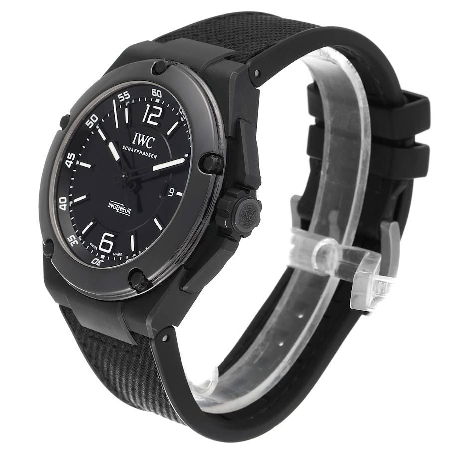 IWC Ingenieur AMG Keramik Schwarzes Zifferblatt Automatik-Herrenuhr IW322503 Box Card im Zustand „Hervorragend“ im Angebot in Atlanta, GA