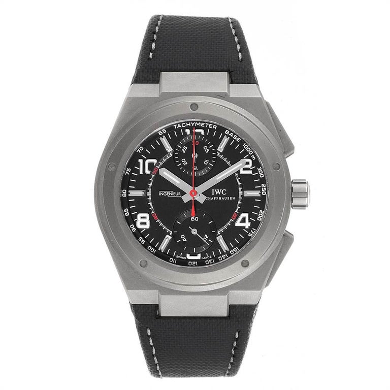 IWC Ingenieur AMG Titanium Black Dial Automatic Men's Watch IW372504 ...