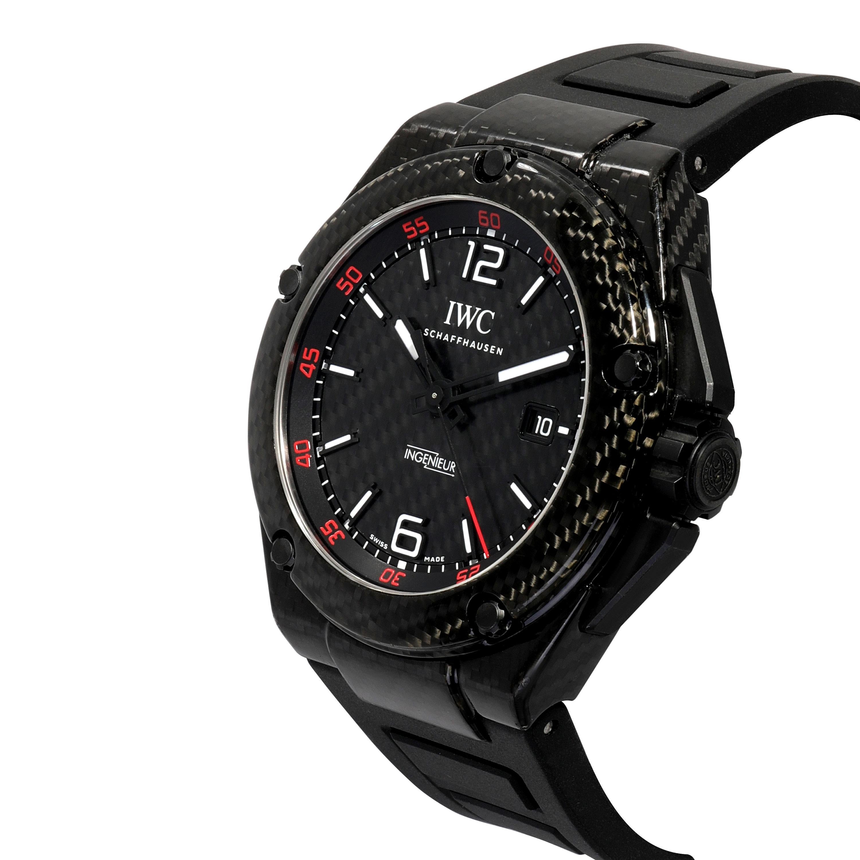 IWC Ingenieur Carbon Performance IW322402 Herrenuhr aus Kohlenstofffaser im Zustand „Hervorragend“ in New York, NY