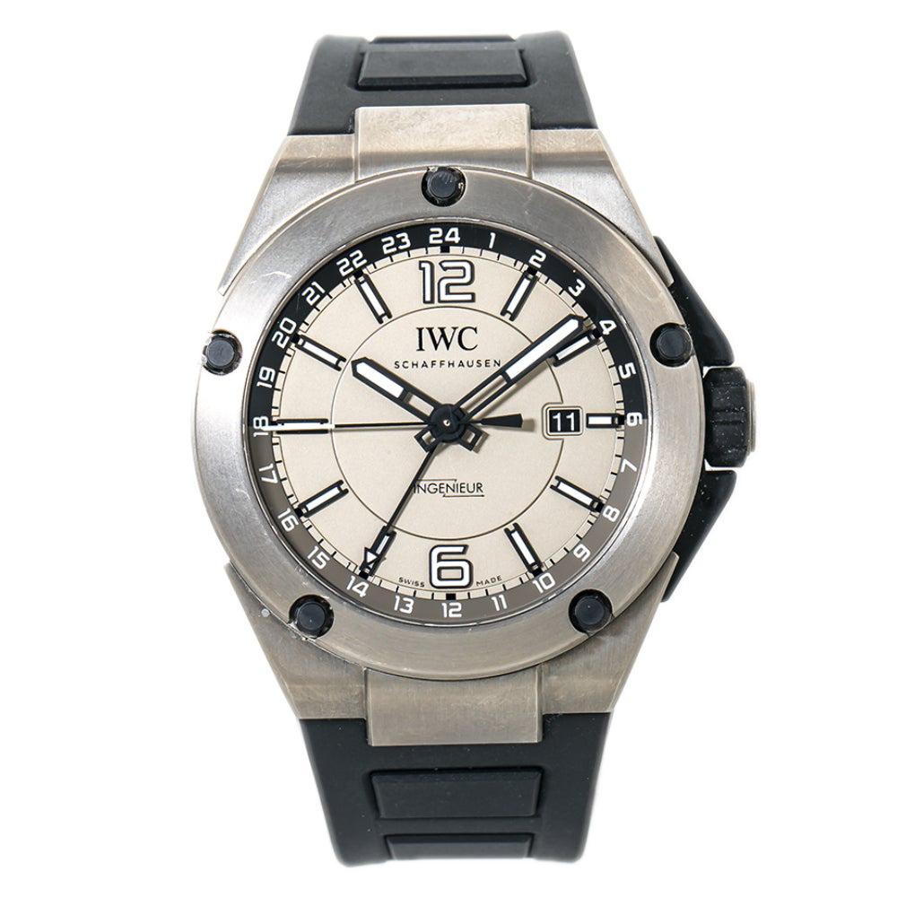 IWC Ingenieur Dual Time Titanium IW326403 Automatic Men's Watch For Sale