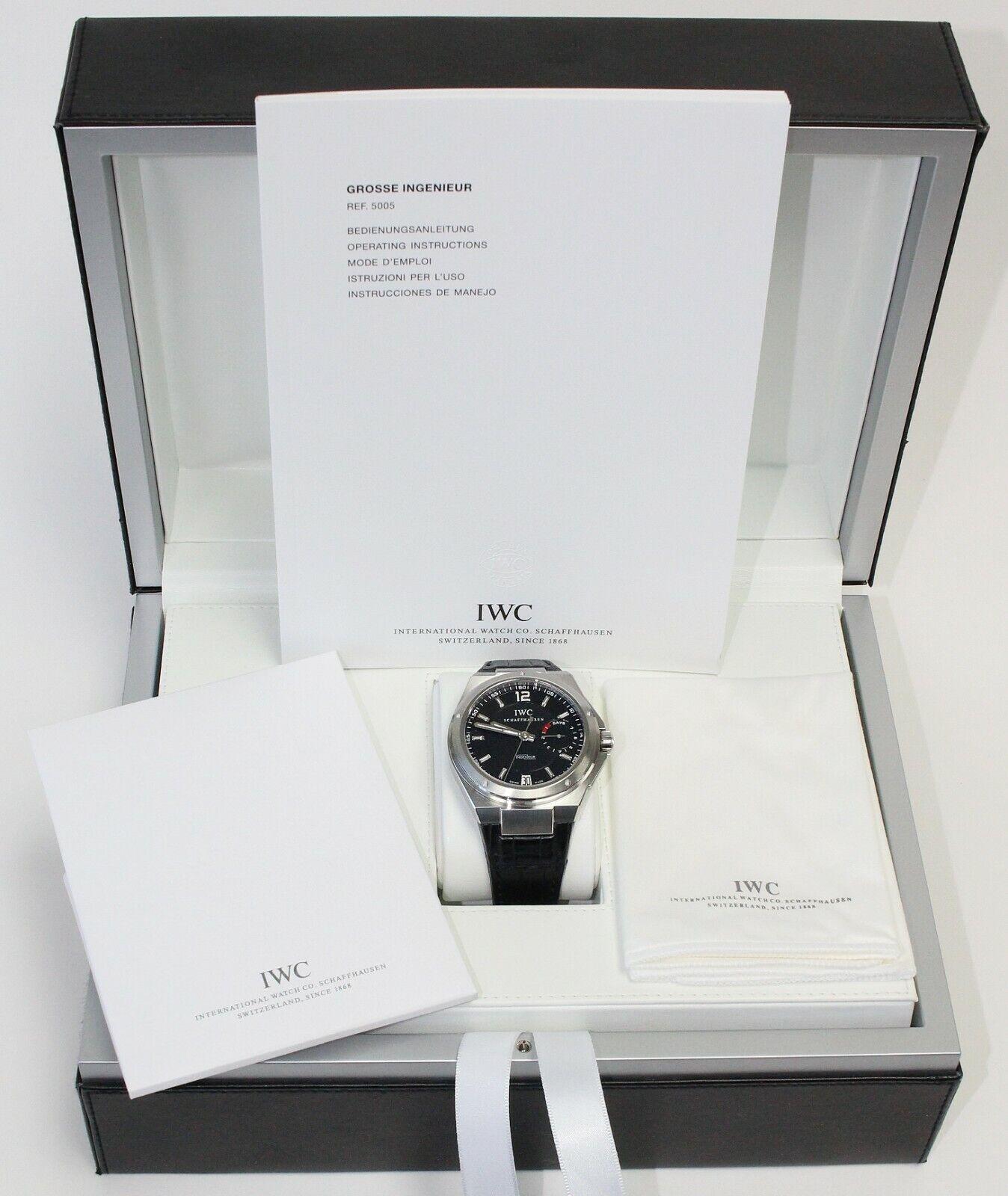 IWC Ingenieur - IW500501 - Stainless Steel Watch 46mm In Excellent Condition For Sale In Providence, RI
