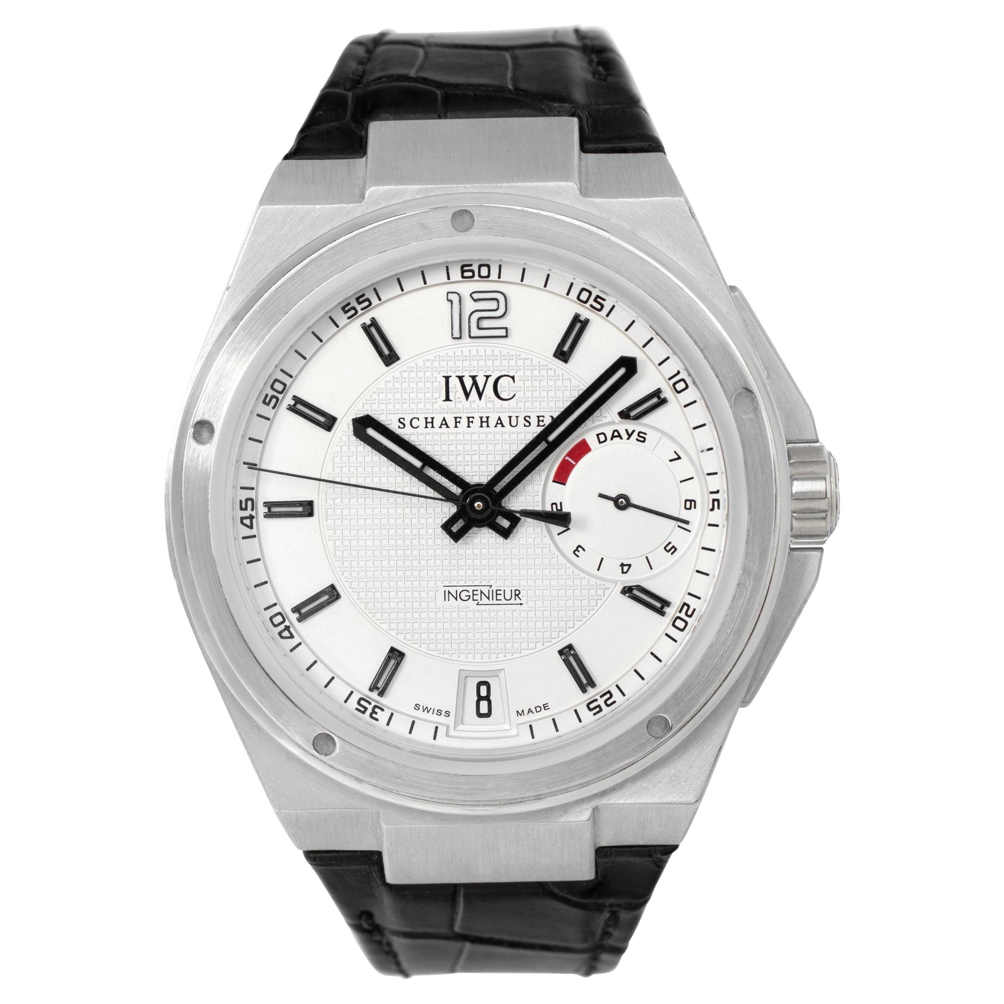 IWC Ingenieur IW500502 in Platinum with a Silver dial 45mm Automatic watch For Sale