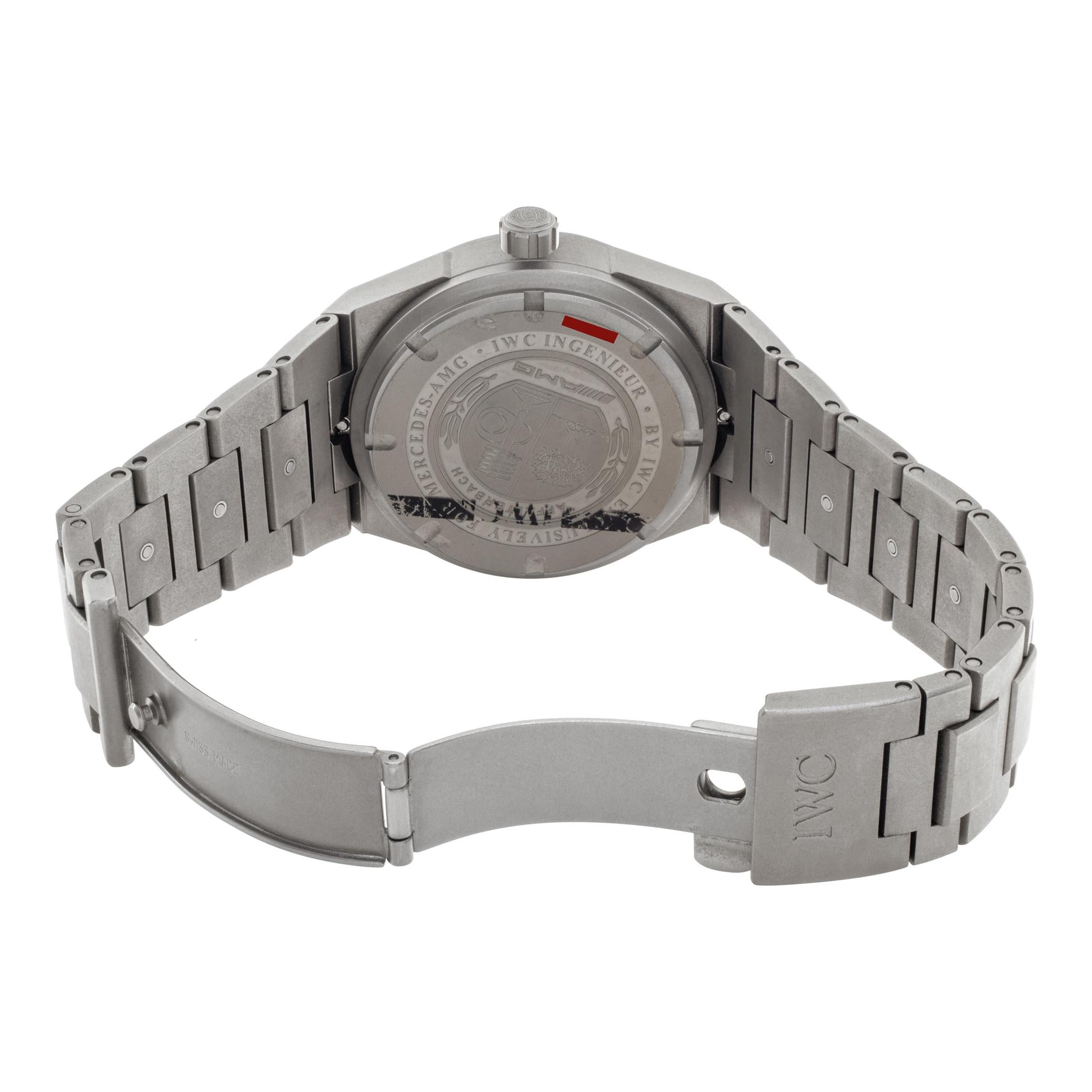 Women's or Men's IWC Ingenieur Titanium Automatic Wristwatch Ref IW322702 For Sale