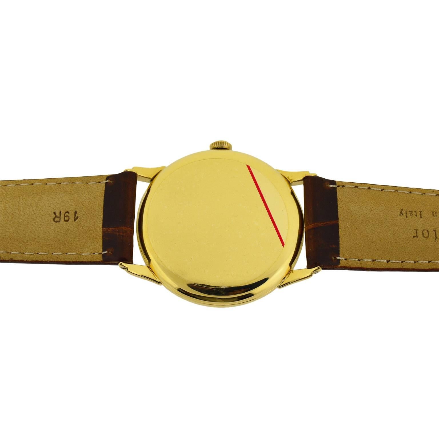 Women's or Men's IWC International Watch Company Yellow Gold Manual Watch, circa 1950s