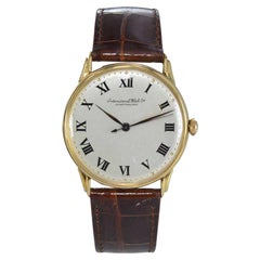 IWC International Watch Company Yellow Gold Manual Watch, circa 1950s
