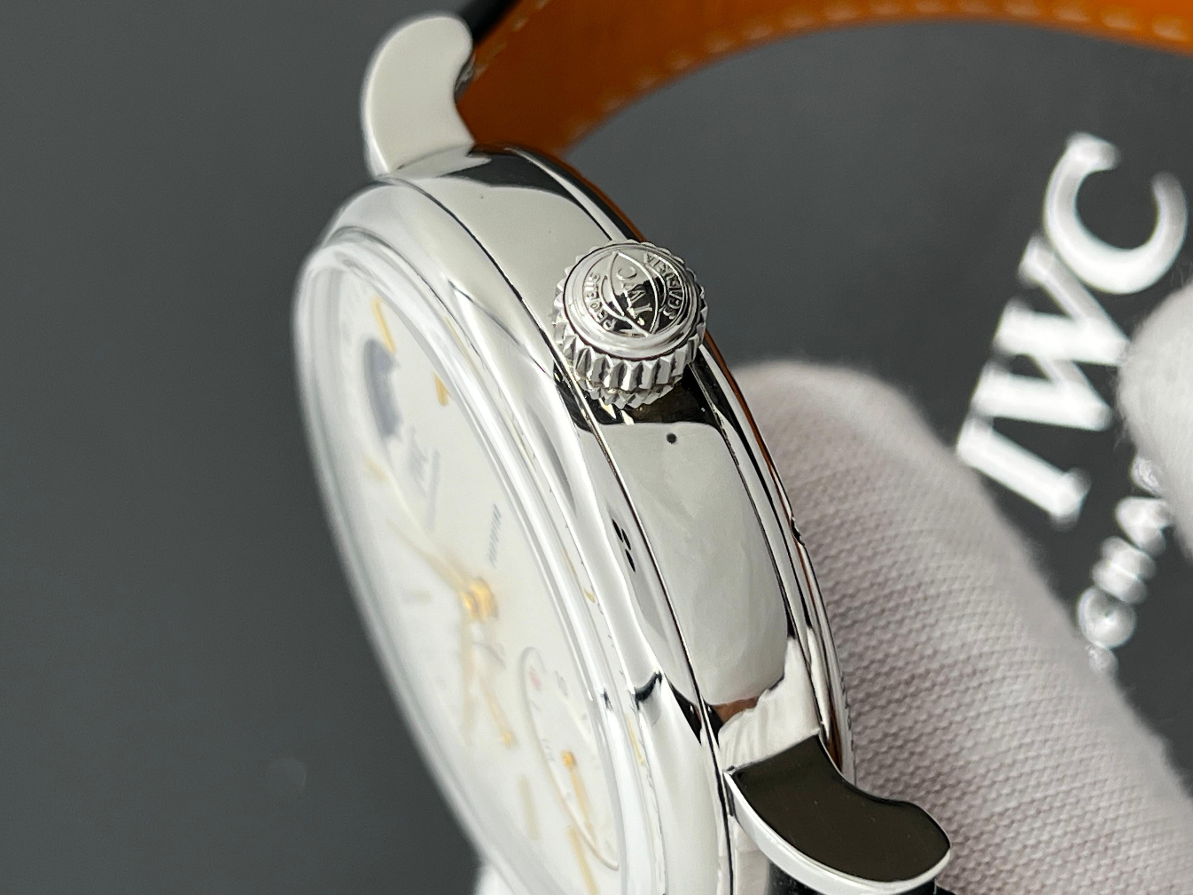 IWC IW516401 Portofino Hand-Wound Moon Phase 45mm Stainless Steel Box Paper 2