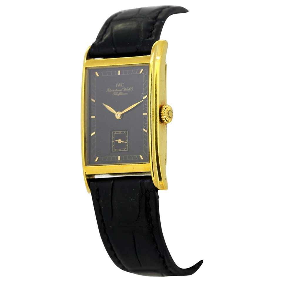 IWC Yellow Gold Wristwatch circa 1950s For Sale at 1stDibs