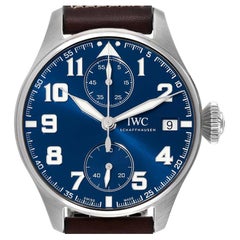 Used IWC Le Petit Prince Big Pilots Monopusher Edition Watch IW515202 Box Card