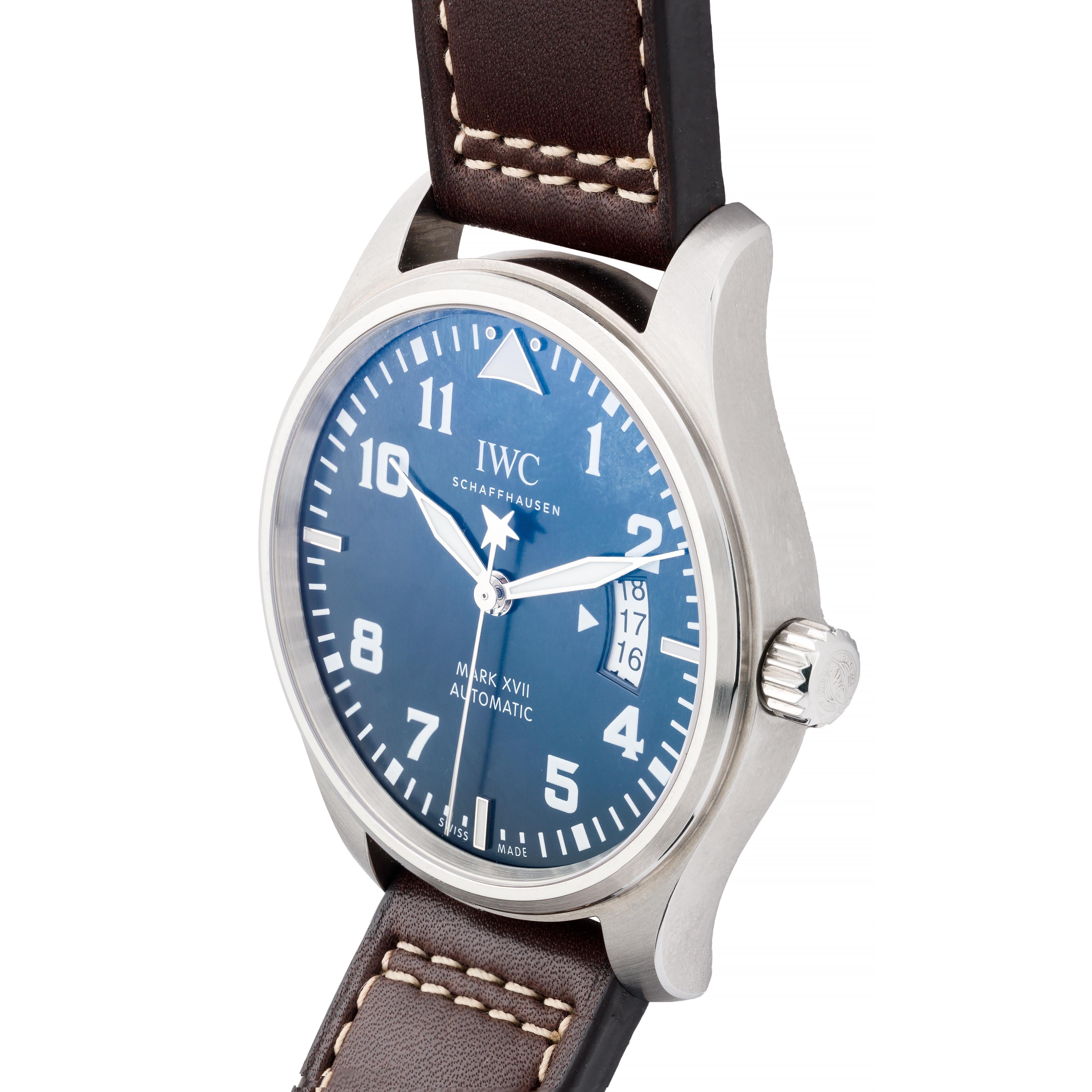 Contemporary IWC Limited Edition Le Petite Prince Mark XVII Pilot Wrist Watch