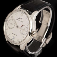 IWC Ltd. Edition Portuguese 7 Day Power Reserve Platinum Silver Dial IW500104